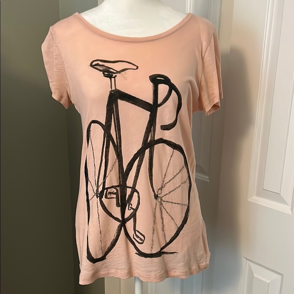 J. Crew Beaded Bicycle Tissue Tee